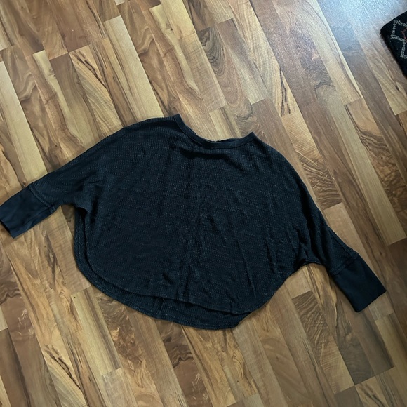 Free People oversized waffle long sleeve - Picture 1 of 5